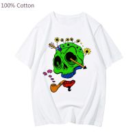 【New】Skeleton Gothic T Shirt Funny Men/Women Aesthetic Graphic T-shirt Hipster Unisex Fashion Tees Top Tshirt 100% Cotton Streetwear