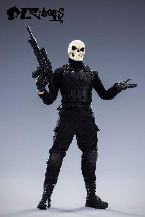 ในสต็อก-dlz-ของเล่น112-scale-collectible-skull-sergeant-chief-movable-joint-ตุ๊กตาชุด6นิ้วชาย-solider-action-figure