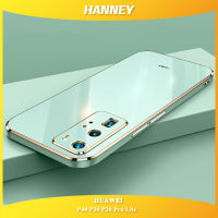 HANNEY เคสโทรศัพท์สำหรับ HuaWei P60 P50 P40 P30 P20 Pro Lite,เคสกันกระแทกเคลือบซิลิโคนนิ่ม DS-04