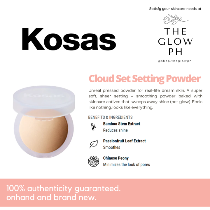 [AUTHENTIC] Kosas Cloud Set Setting Powder The Glow PH Lazada PH
