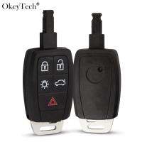 Okeytech ใหม่มี5ปุ่ม Kunci Remote Mobil ซองใส่เปลือก,สำหรับวอลโว่ C30 C70 XC90 V70 S60 V40อะไหล่ใบมีด V50