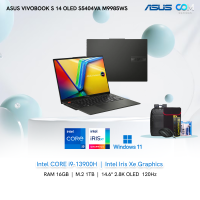 NOTEBOOK (โน้ตบุ๊ค) ASUS VIVOBOOK S 14 OLED S5404VA-M9985WS (MIDNIGHT BLACK) BY COMCOM