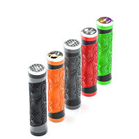 1 Pair MTB Bike Handle Silicone Grips 2.2cm Flat Handlebar Bicycle Bar end Plugs Anti-slip For Road BMX Mountain Folding Parts