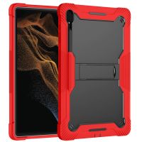 Case For Samsung Galaxy Tab S8 Ultra 14.6 SM-X900 SM-X906 X900 X906 Hybrid Armored Shockproof Silicone Kids Cover Desktop Stand