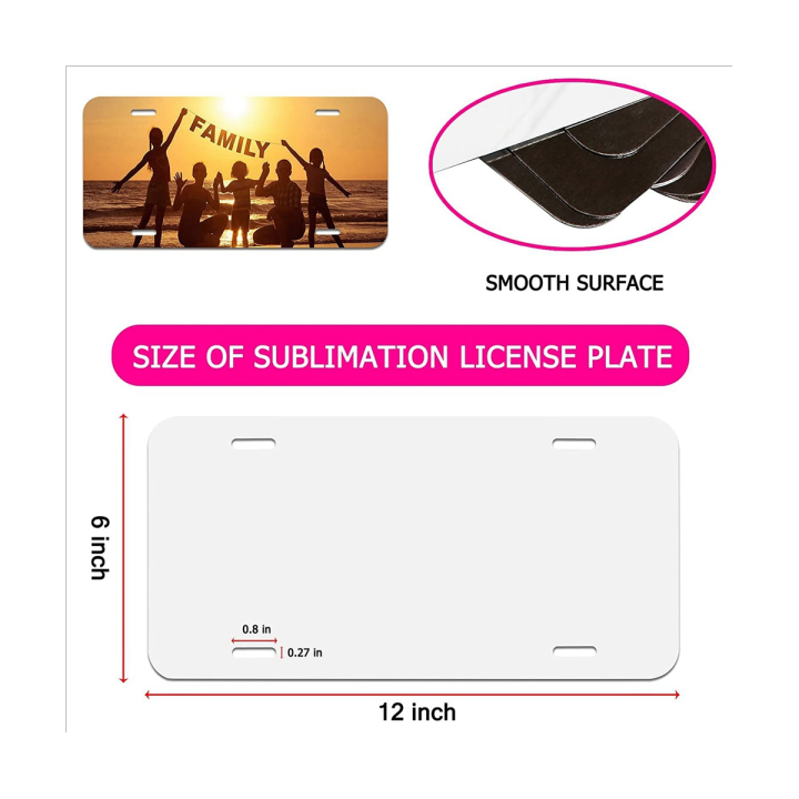 10pcs-sublimation-license-plate-blank-heat-thermal-transfer-sheet-car-license-plate-tag-for-car-decoration-custom-12x6in