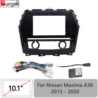 รถวิทยุ Fascias สำหรับ Nissan Maxima A36 2015-2020 10นิ้วสเตอริโอแผงสายรัดสายไฟอะแดปเตอร์ Canbus Mount Kit