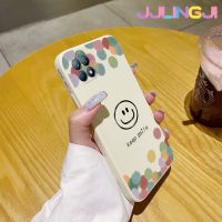 Jjlingji เคสสำหรับ OPPO Reno 4 SE A92S Reno เคส4Z แฟชั่น Keep Smile Smile เคสโทรศัพท์ดีไซน์ใหม่บางสวยงามป้องกันขอบสี่เหลี่ยมเคสนิ่มเคสปลอกซิลิโคนเคสกันกระแทก