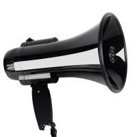 Portable Megaphone Speaker Bullhorn 30 Watt Power Handheld Microphone Built-In Siren Alarm Volume Control And Strap Megaphones