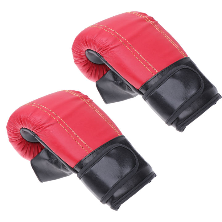 pu-boxing-gloves-training-mitts-sparring-hand-pads-for-taekwondo-kickboxing-fighting-line-color-random