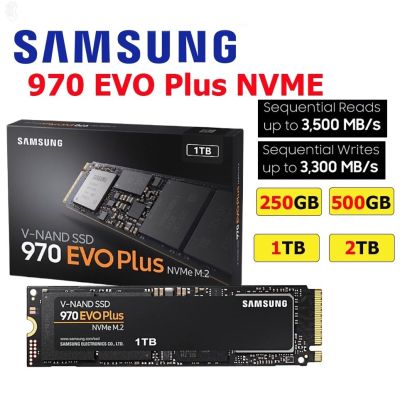 ลด 50% (พร้อมส่ง)️SSD ใหม่!!️250GB / 500GB / 1TB SSD (เอสเอสดี) SAMSUNG 970 EVO PLUS PCIe/NVMe M.2 2280 Warranty 5 - Y(ขายดี)