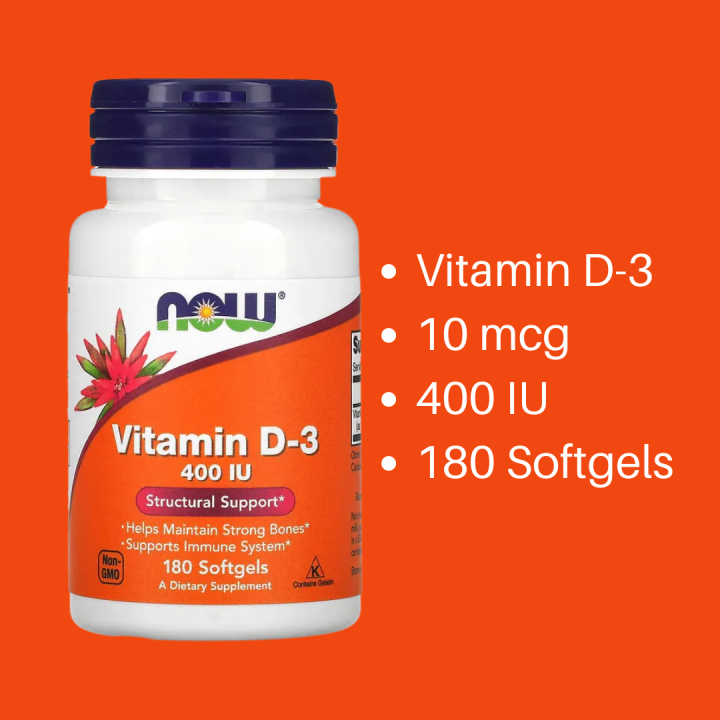 Now Foods High Potency Vitamin D3, (1,000 IU 2,000 IU 5,000 IU 10,000