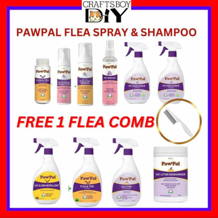 BioD Pawpal Dog Repellent Spray Pawpal Flea Tick Shampoo Pet Perfume