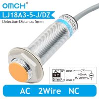 Omch M18สวิตช์เซ็นเซอร์ความใกล้กระบอกสูบ Dc6 ~ 36V ขนาด5มม. Lj18a3-5-Z แบบอนุกรม2/3/4สาย Pnpp/npn ไม่มีเอ็นซี