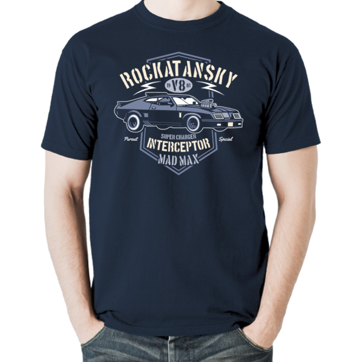 T-shirt Fan Mad Max Interceptor V8 - Voiture De Poursuite MFP, 100% Coton, Neuf
