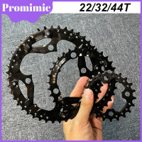 BUCKLOS 104BCD Triple ห่วงโซ่22/32/44T 3X9S MTB Chainring ชุด104/64BCD จานหน้าจักรยานเสือภูเขาอุปกรณ์รถจักรยาน