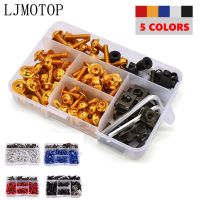 For Honda CBR500 R F X CBR 600 929 954 RR CB1000R ST1300 175pcs Motorcycle Fairing Body Bolts Kit Fastener Clips Screw Nuts M6