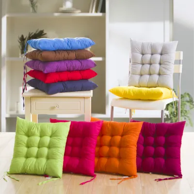 Breathable Cushion Mat Bedroom Cushion Solid Color Seat Pad Square Chair Cushion Mat Chair Cushion Mat