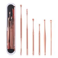 LED Light Ear Pick Ear Wax Removal Earpick Nose Clean Tweezers Picks Wax Remover 6Pcs/7Pcs/8Pcs Baby Adults Ear Care Set