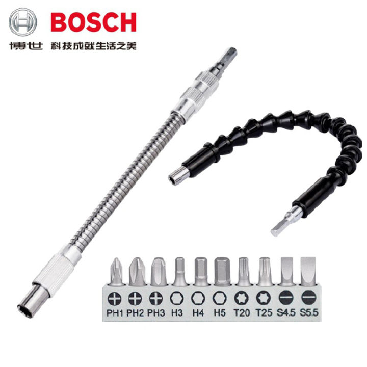 Bosch 11-piece flexible plastic extension 300 mm, screwdriver bit set