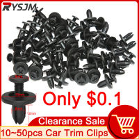 10 ~ 50Pcs 6Mm Auto พลาสติก Rivets Fastener Push คลิป Fastener ประตูรถ Trim แผง Retainer Hole คลิปรถอุปกรณ์เสริมอะไหล่