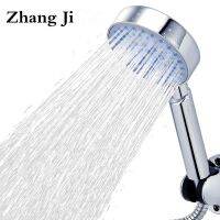 Zhangji Bathroom Shower Head Multi-Layer Electroplating Five-Function ABS Nozzle Large Panel Fast Delivery Showerheads