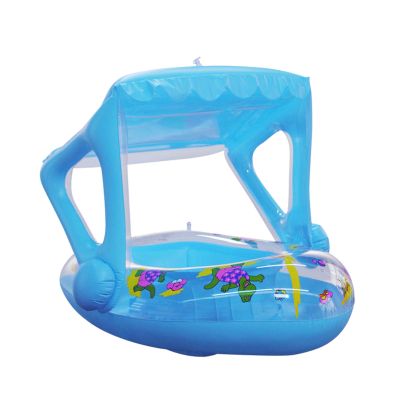 Baby Pool Float Iatable Baby Swim Float Kids Swimming Float With Sun Canopy Swim Ring Swim Trainer For Infant Swimmers Age Of