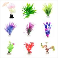 Submersible Aquatic Fish Tank Grass Ornament Plant Aquarium Background Beautiful Plastic Artificial Aquarium Plants Decoration