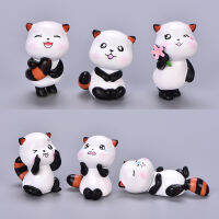 2pcs สุ่มน่ารัก Red PANDA สัตว์ Miniature Fairy Garden เครื่องประดับ DIY Decor ขนาดเล็ก Figurine รูปปั้น CRAFT ตกแต่งบ้าน-gnxfnxfhnxfnxff