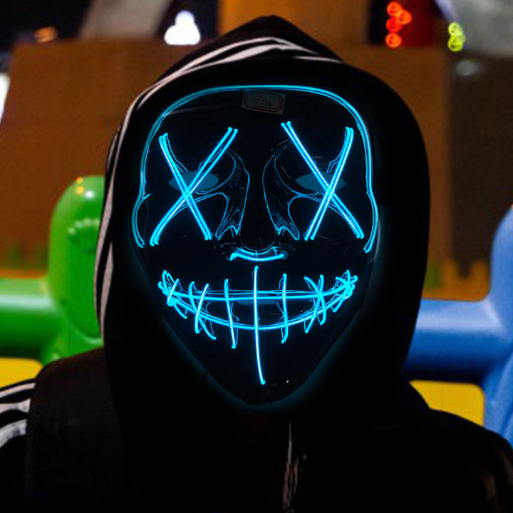 Halloween glow mask Cosplay Party Game Exclusive Mask Led Mask