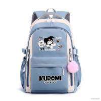 ใหม่ Sanrio Kuromi กระเป๋าเป้สะพายหลัง ความจุขนาดใหญ่ กันน้ํา ระบายอากาศ พิมพ์ลาย แฟชั่นสําหรับผู้หญิง ผู้ชาย นักเรียน