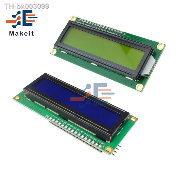 1602 Lcd Digital Display Module 16x2 Character Blue Yellow Backlight Screen Board Iic I2c Twi 0758