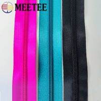 3/5/10Meter 5 Nylon Zipper Tape Silk Smooth Decorative Continuous Bulk Zip Bag Clothes Home Textile Sewing Closures Accessories