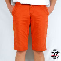 กางเกงขาสั้น สามส่วนชาย Mens Cotton Shorts Fashion Comfy Premium quality Casual pants  AR24  (Orange)