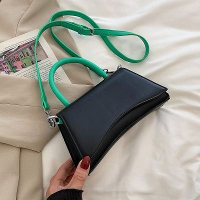 Fashion Small PU Leather Crossbody Bags with Short Handles for Women 2022 Summer Trend Branded Luxury Shoulder Handbags