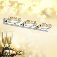 crystal bathroom mirror lighting 3 lights 9W 46cm long Led Wall Sconce Lamps In Bedroom Bathroom Light 110V 220v