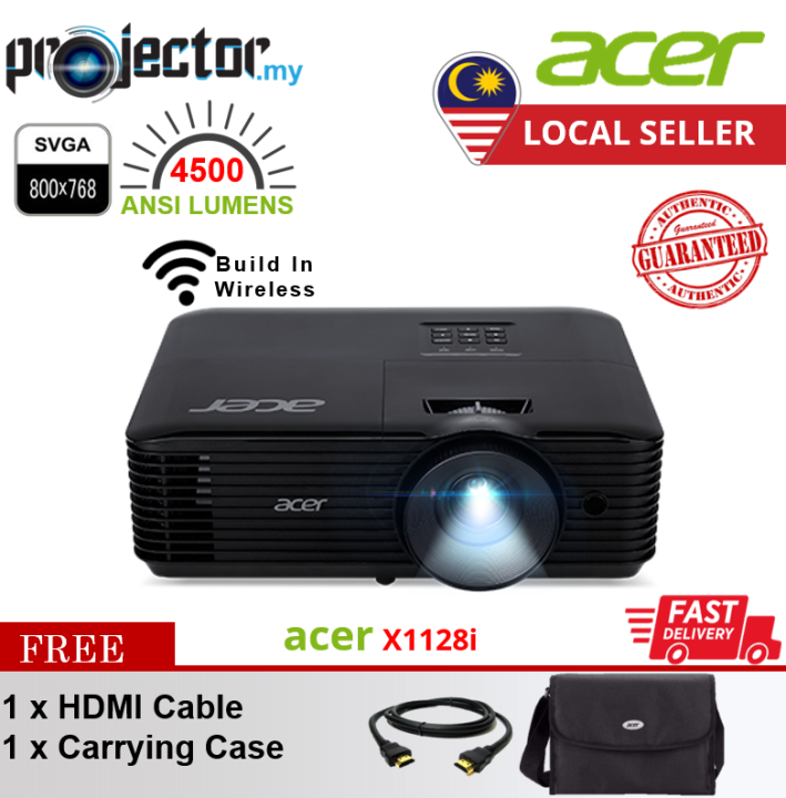 acer x1128i 4500 lumens wireless projector