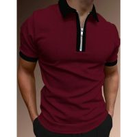 【CC】■▫❈  2023 New Fashion Trending Color Polo Shirt  Men Short Sleeve Sport Oversize .