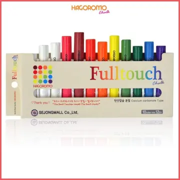 HAGOROMO Fulltouch Luminous 5-Color Chalk 5pcs, 1Box (5pcs) Pink