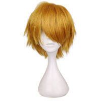 [In stock] ชิ้นเดียวค่ะ sanji Sanji cos วิกผม Sanji ทองผมสั้น cosplay ผมปลอม