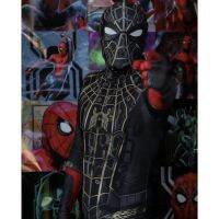 Homeless Day cosplay Halloween No Way Home Iron Black Gold Little Spider Hero Suit cos Stretch Slim-Fit Marvel