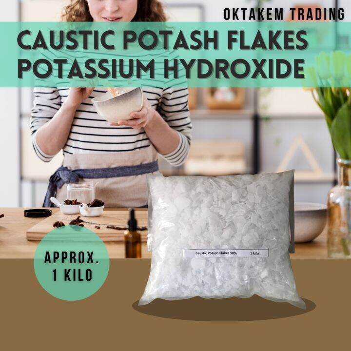 Arumen Potassium Hydroxide Caustic Potash Lye for Soap Making Approx 1