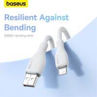 Baseus สาย2.4A สาย USB สำหรับสายชาร์จ USB เป็นสายสายชาร์จข้อมูลที่รวดเร็วสำหรับ14 13 12 11 Pro