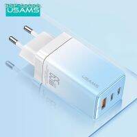 Fadads USAMS 65W เครื่องชาร์จ GaN Type C USB ชาร์จเร็ว4.0 3.0สำหรับ MacBook iPad iPhone แล็ปท็อป