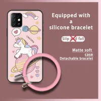 texture trend Phone Case For Infinix X682/HOT10 hang wrist Mens and Womens ring liquid silicone taste ultra thin cute