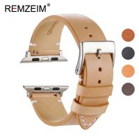 ♠ Leather Band Strap For Apple Watch 7 6 SE 5 4 3 2 38mm 40mm 41mm Men Women Leather Watch Band for iwatch 45mm 44mm 42mm Bracelet