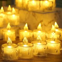 6/1Pcs Flameless LED Candles Tea Light Electronic Candle Lamp Battery Powered Home Wedding Birthday Party Decoration Lighting