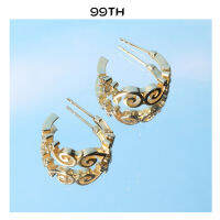 99th Namo gold color earrings ต่างหูนะโมตัวเรือนชุบทอง