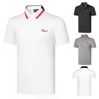 Titleist Golf clothing mens short-sleeved T-shirt Polo shirt outdoor sports quick-drying clothes breathable perspiration moisture absorption PearlyGates Titleist PXG1 Le Coq J.LINDEBERG☑