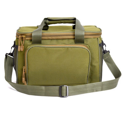 Multifunctional Fishing Bag Portable Fishing Lure Bag Canvas Waist Shoulder Outdoor Storage Bag Carp Fishing Tackle Equipment