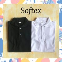 เสื้อโปโลสำหรับผู้ชาย SOFTEX เสื้อโปโล-Kemeja Hitam สีขาวเสื้อเชิ้ตรังผึ้งผู้ใหญ่ใช้ได้ทั้งชายและหญิง COD